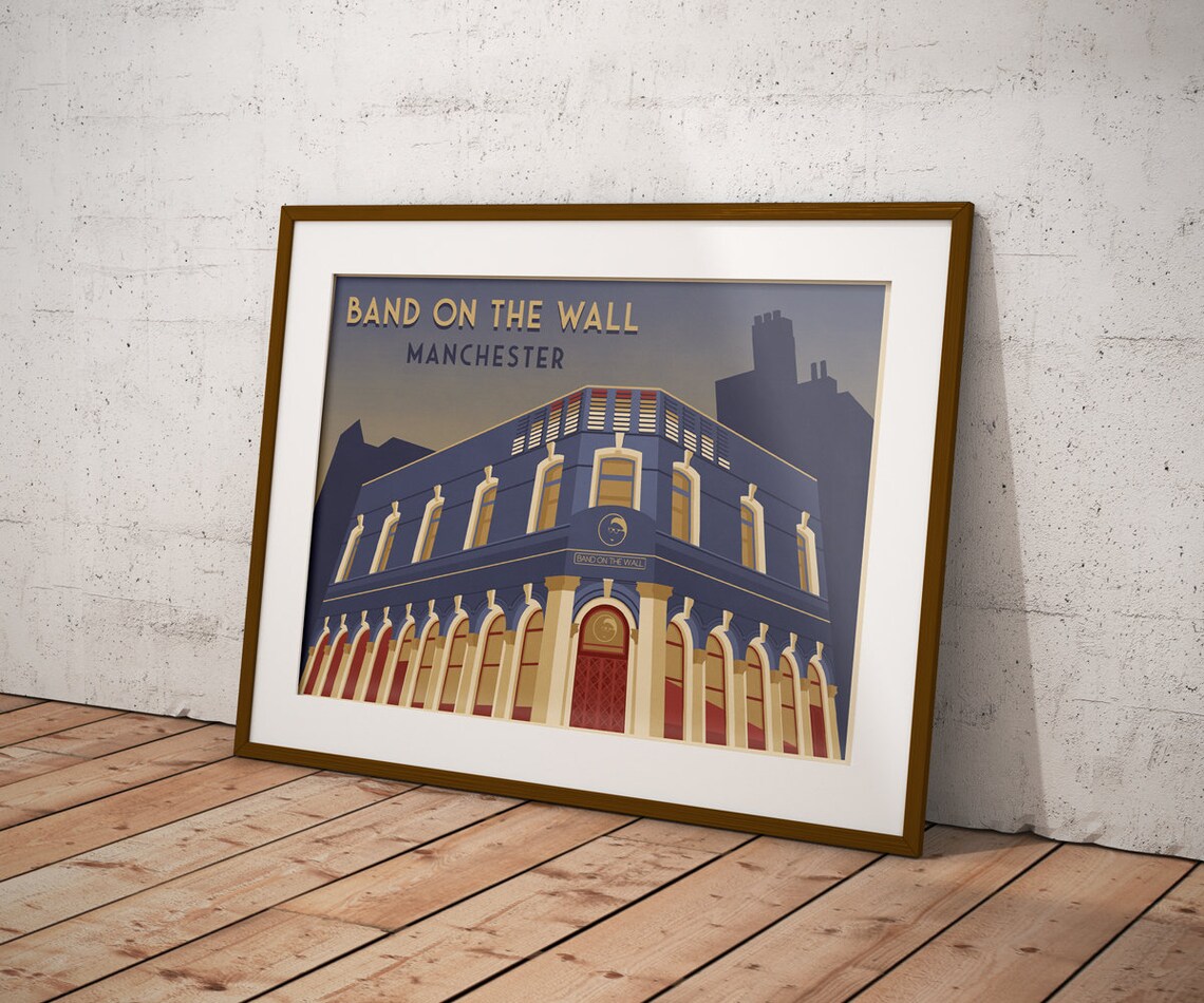 Band On The Wall Manchester Travel Poster, Architecture - Image 3