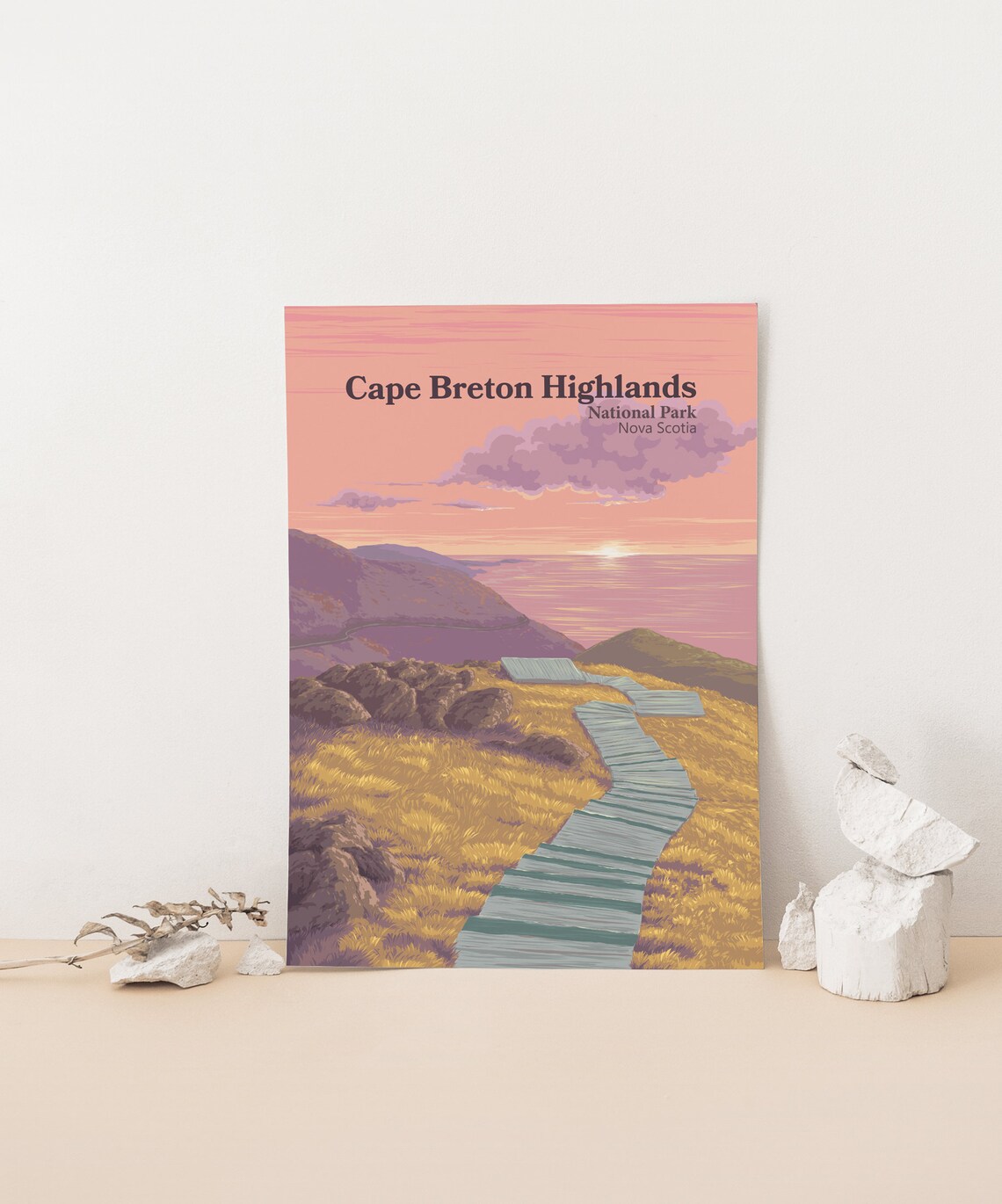 Cape Breton Highlands National Park Vintage Travel Poster - Image 4