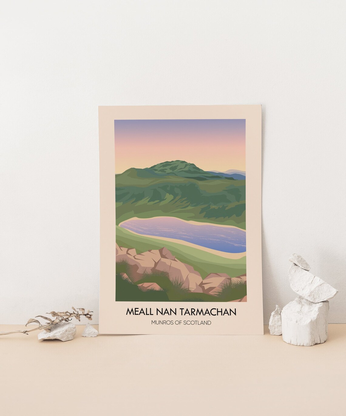 Meall Nan Tarmachan Munros Of Scotland Travel Poster Scottish Highlands Ben Lawers Hiking Mountain Climbing Munro Bagging Art Print - Image 4