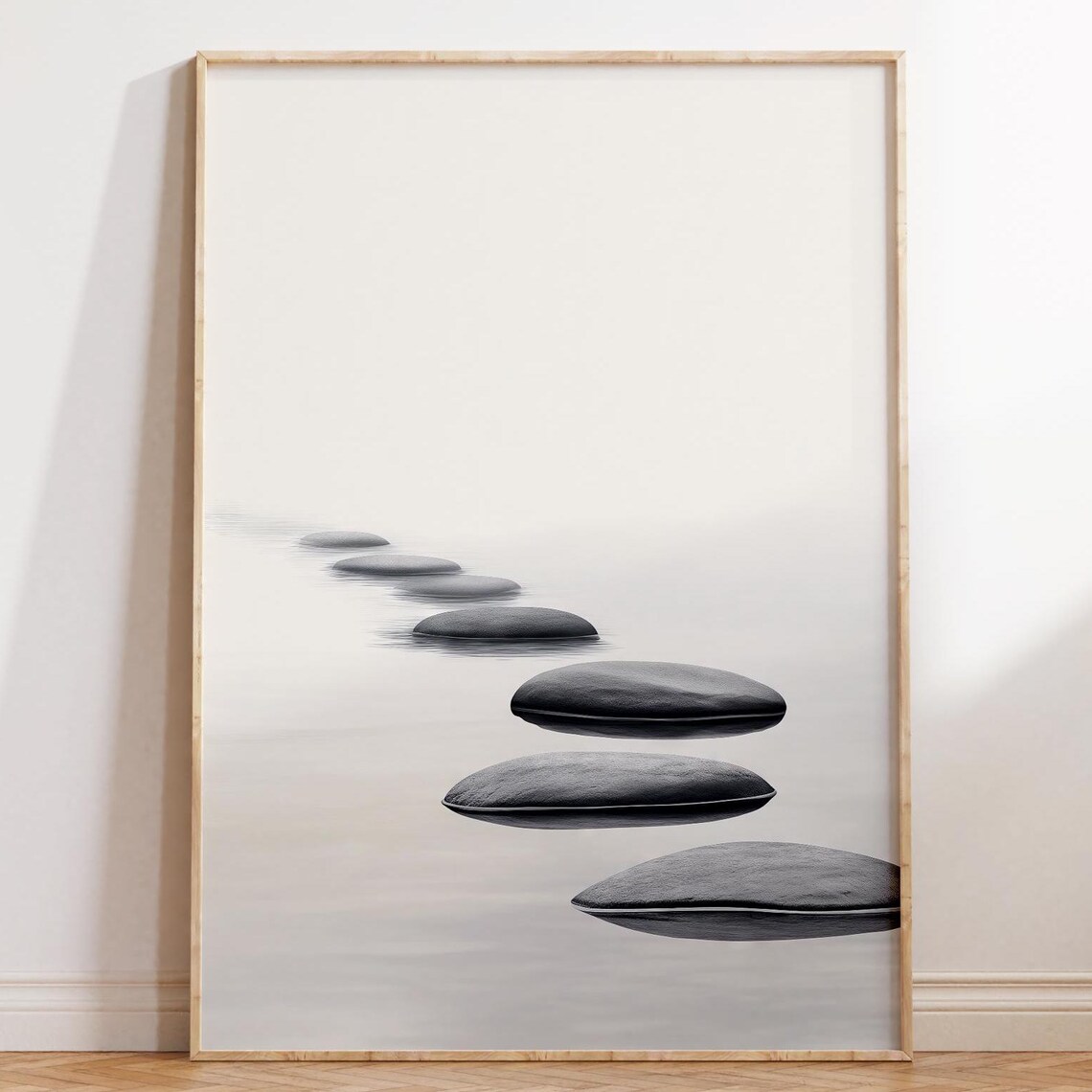 Path Of Tranquility, Minimalist Japandi Art Print