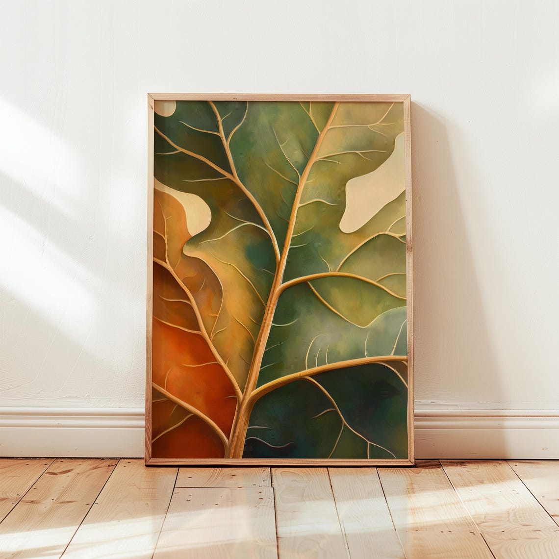 Georgia Okeeffe Autumn Leaf Art Print