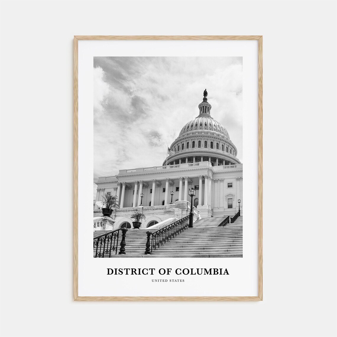District Of Columbia Wall Art District Of Columbia Wall Decor District Of Columbia Poster District Of Columbia Home Decor Travel Gift