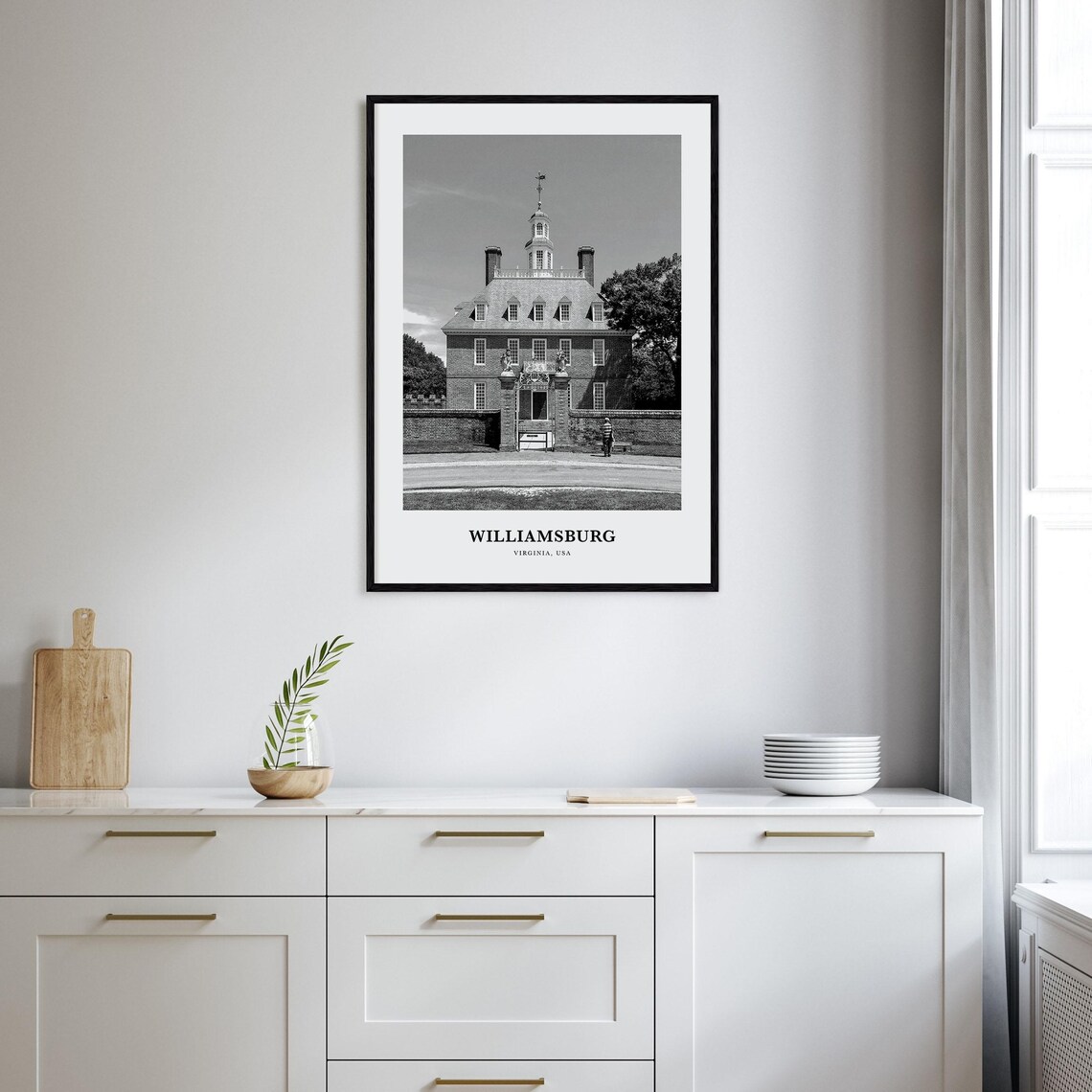 Williamsburg Virginia Colonial Brick Mansion Historic Estate Poster - Image 2