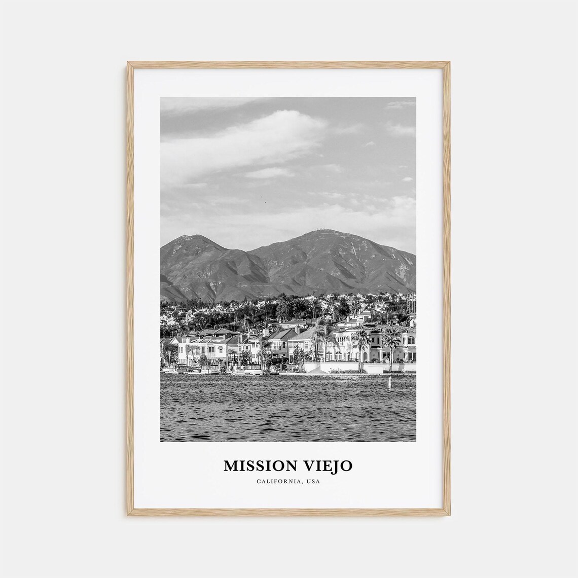 Mission Viejo California Lakefront Homes Mountain View Photo Poster