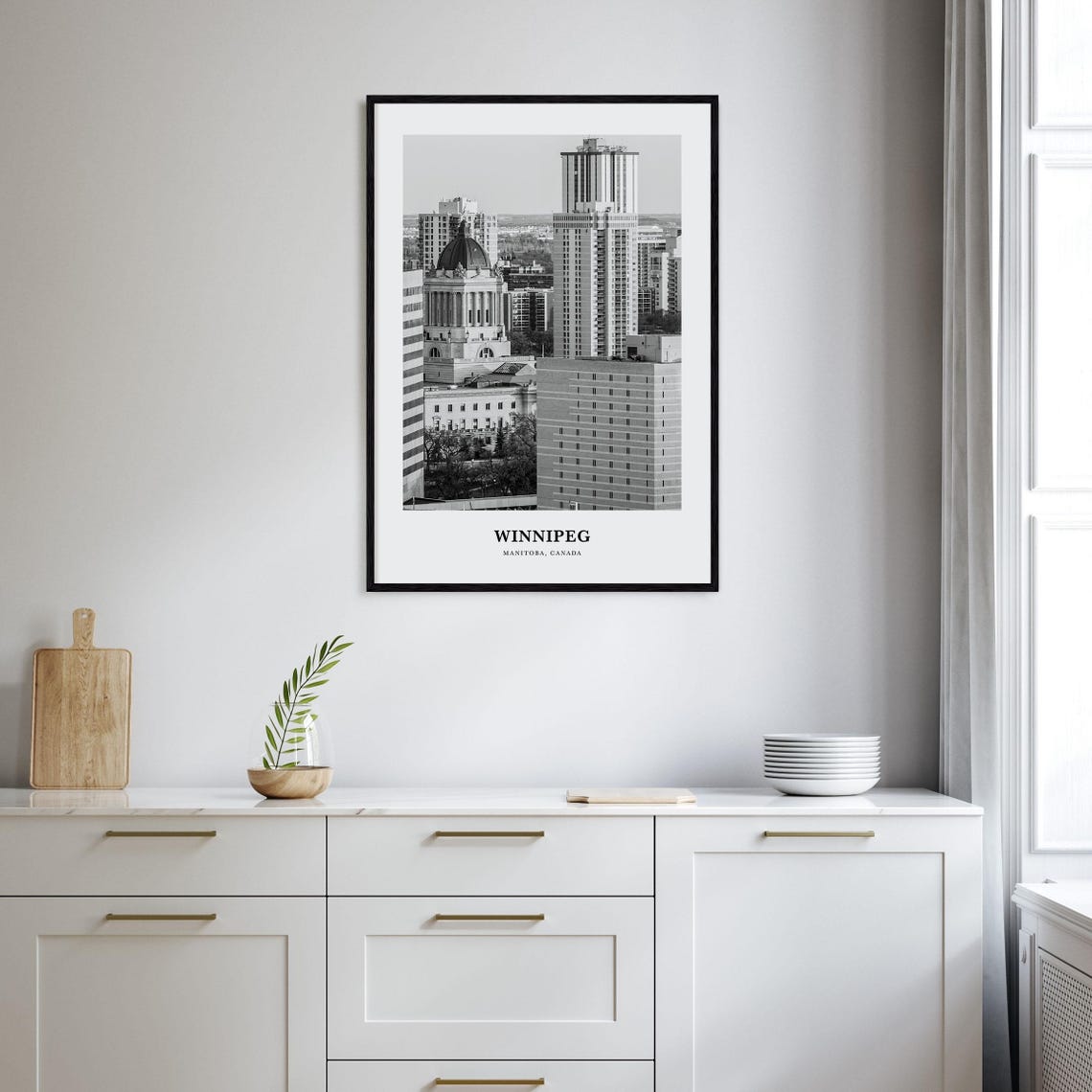 Winnipeg Manitoba Canada Downtown Skyline Domed Landmark Poster - Image 2