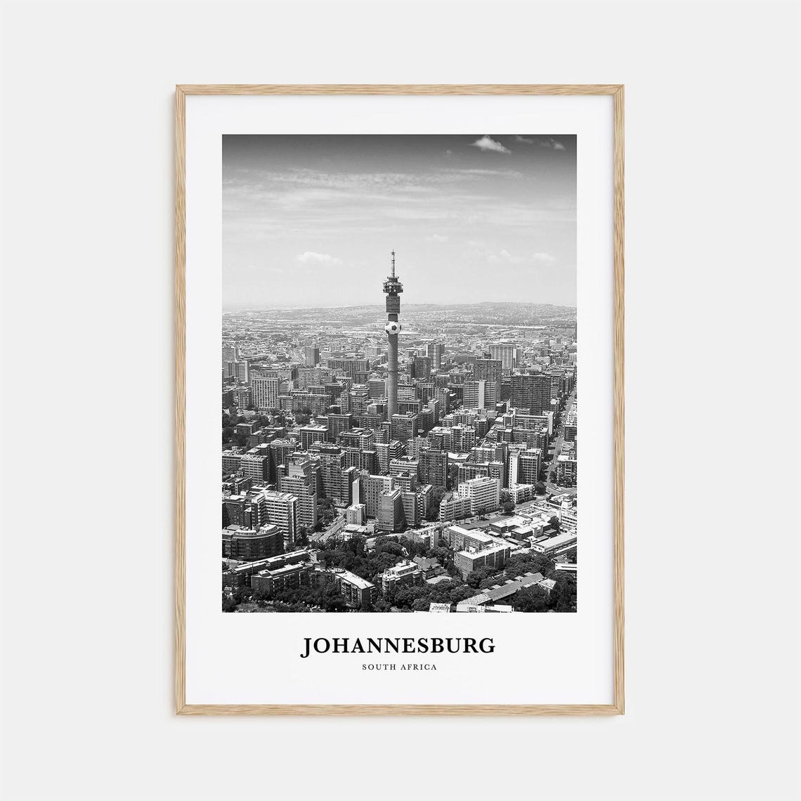 Johannesburg Wall Art No 1 Johannesburg Wall Decor Johannesburg Poster Johannesburg Home Decor Johannesburg Travel Gift Travel Print