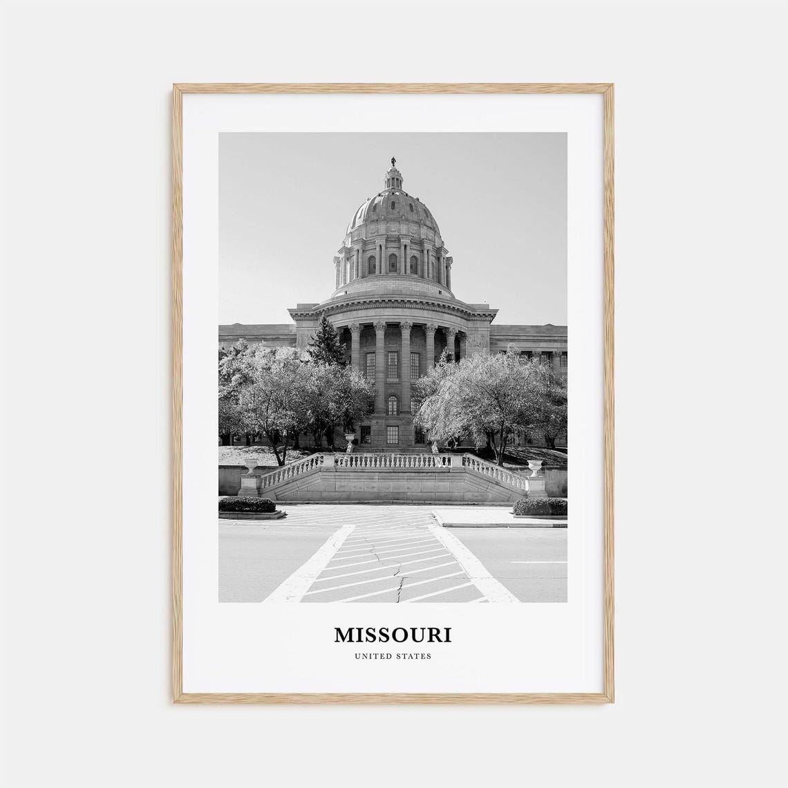 Missouri Wall Art No 1 Missouri Wall Decor Missouri Poster Missouri Home Decor Missouri Travel Gift Missouri Travel Print