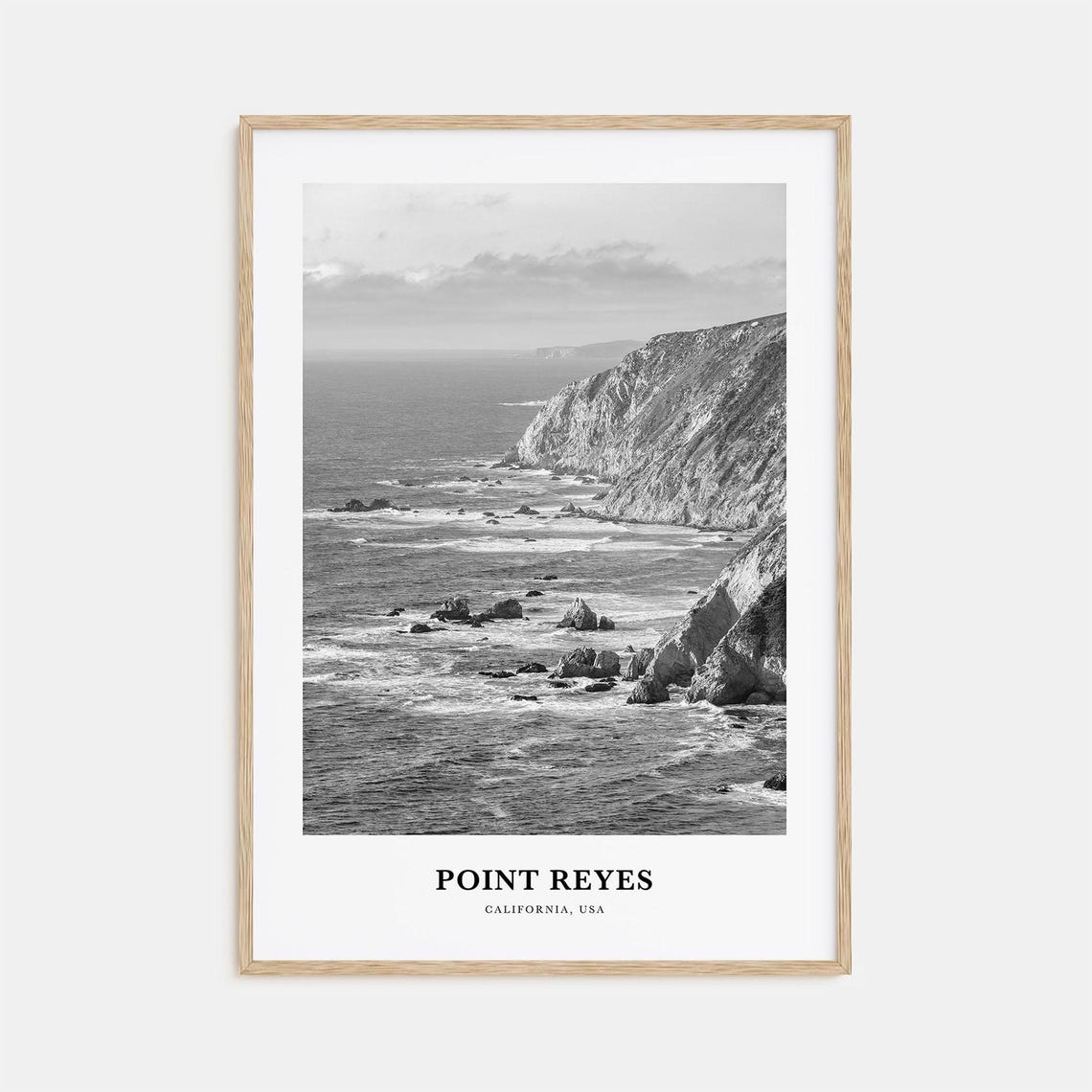 Point Reyes Rugged Pacific Coastline California Travel Poster