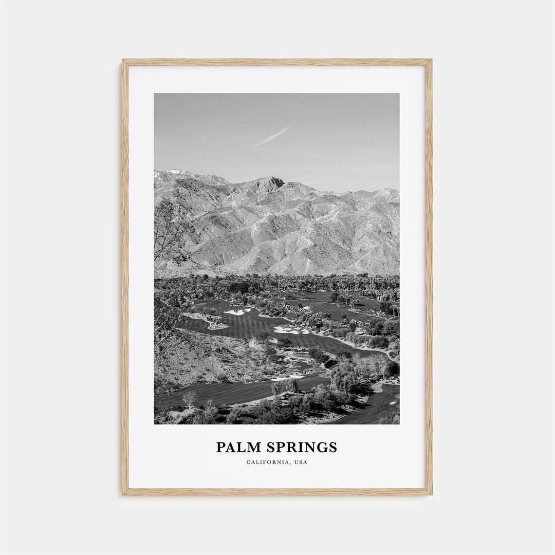 Palm Springs California Golf Course and Mountain View Poster