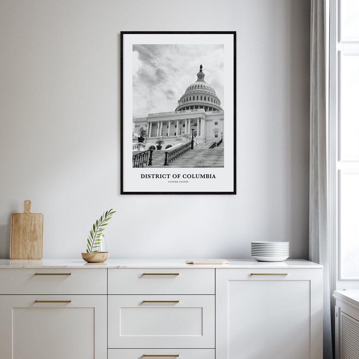 District Of Columbia Wall Art District Of Columbia Wall Decor District Of Columbia Poster District Of Columbia Home Decor Travel Gift - Image 2