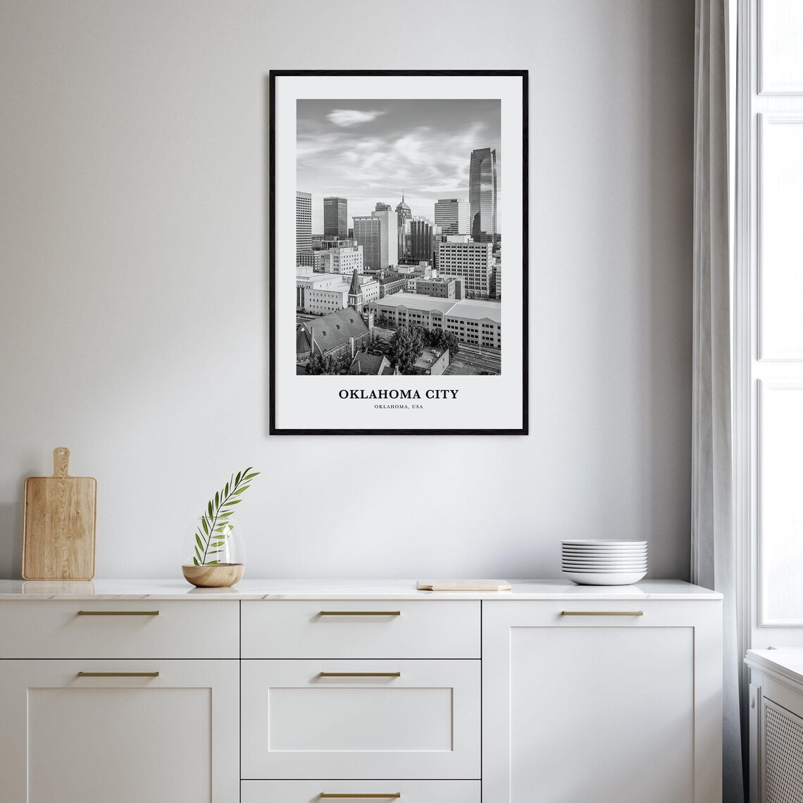 Oklahoma City Wall Art No 1 Oklahoma City Wall Decor Oklahoma City Poster Oklahoma City Home Decor Oklahoma City Travel Gift Travel - Image 2