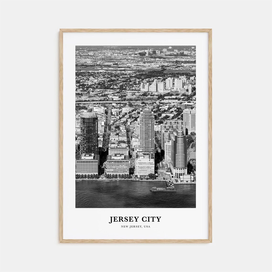 Jersey City Wall Art No 1 Jersey City Wall Decor Jersey City Poster Jersey City Home Decor Jersey City Travel Gift Jersey City Travel