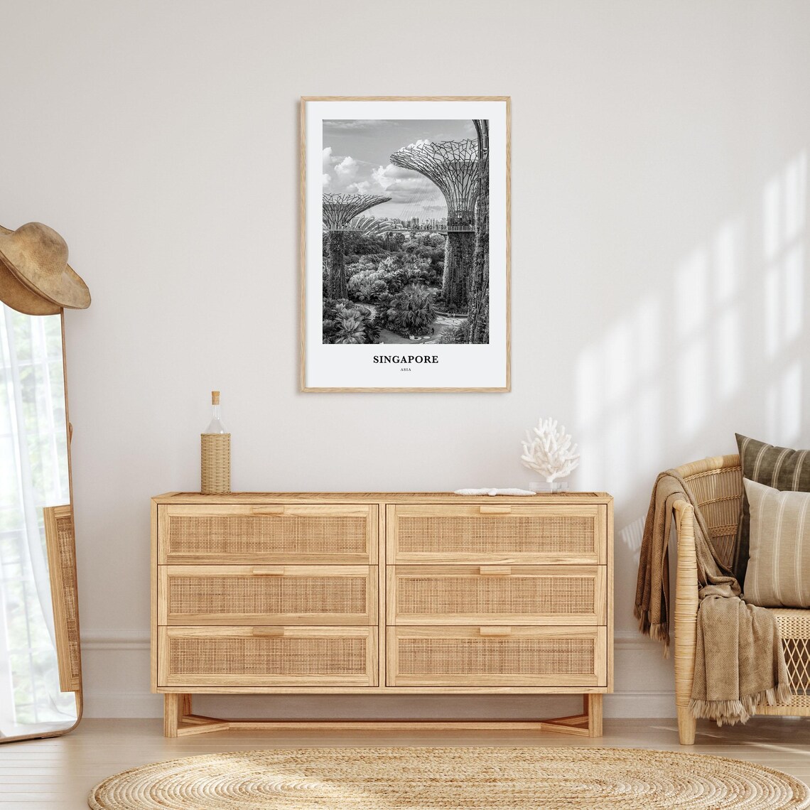 Singapore Wall Art No 4 Singapore Wall Decor Singapore Poster Singapore Home Decor Singapore Travel Gift Singapore Travel Print - Image 3