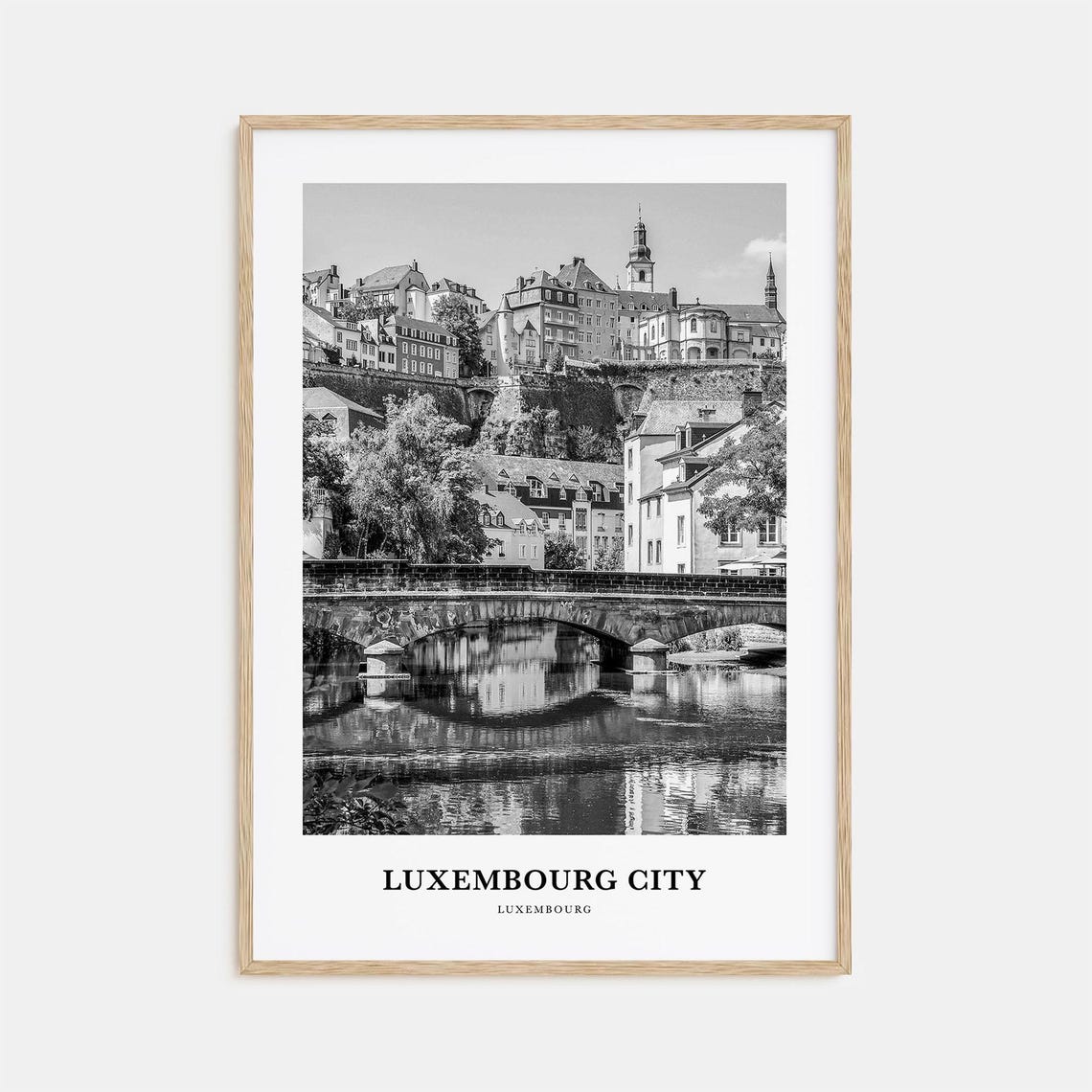 Luxembourg City Wall Art Luxembourg City Wall Decor Luxembourg City Poster Luxembourg City Home Decor Luxembourg City Travel Gift