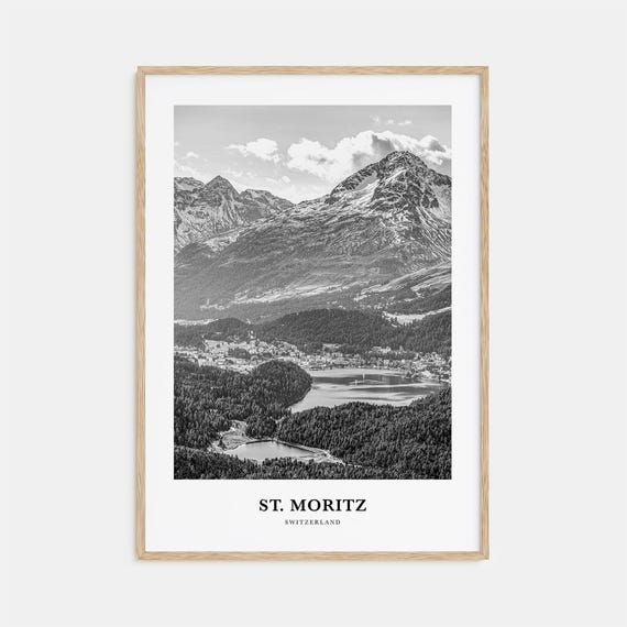 St Moritz Wall Art St Moritz Wall Decor St Moritz Poster St Moritz Home Decor St Moritz Travel Gift St Moritz Travel Print