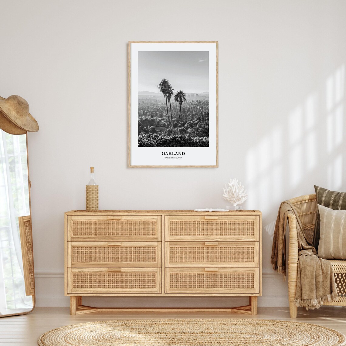 Oakland Wall Art No 1 Oakland Wall Decor Oakland Poster Oakland Home Decor Oakland Travel Gift Oakland Travel Print - Image 3