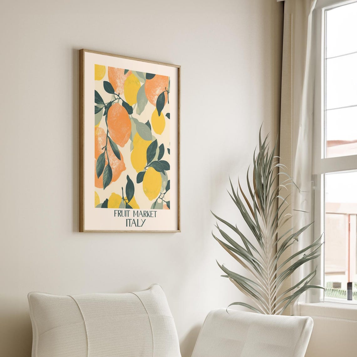 Fruit Market Italy Vintage Citrus Lemon Orange Kitchen Poster - Image 4