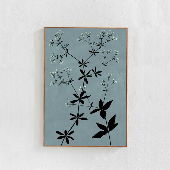 Botanical Art Print, Modern Minimalist Home Decor