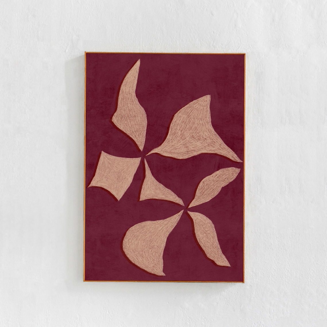Scandi Modern Abstract Poster, Contemporary Painting