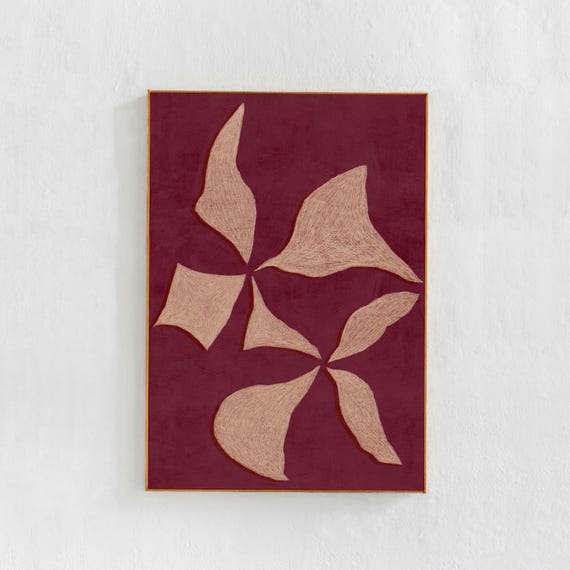 Scandi Modern Abstract Poster, Contemporary Painting