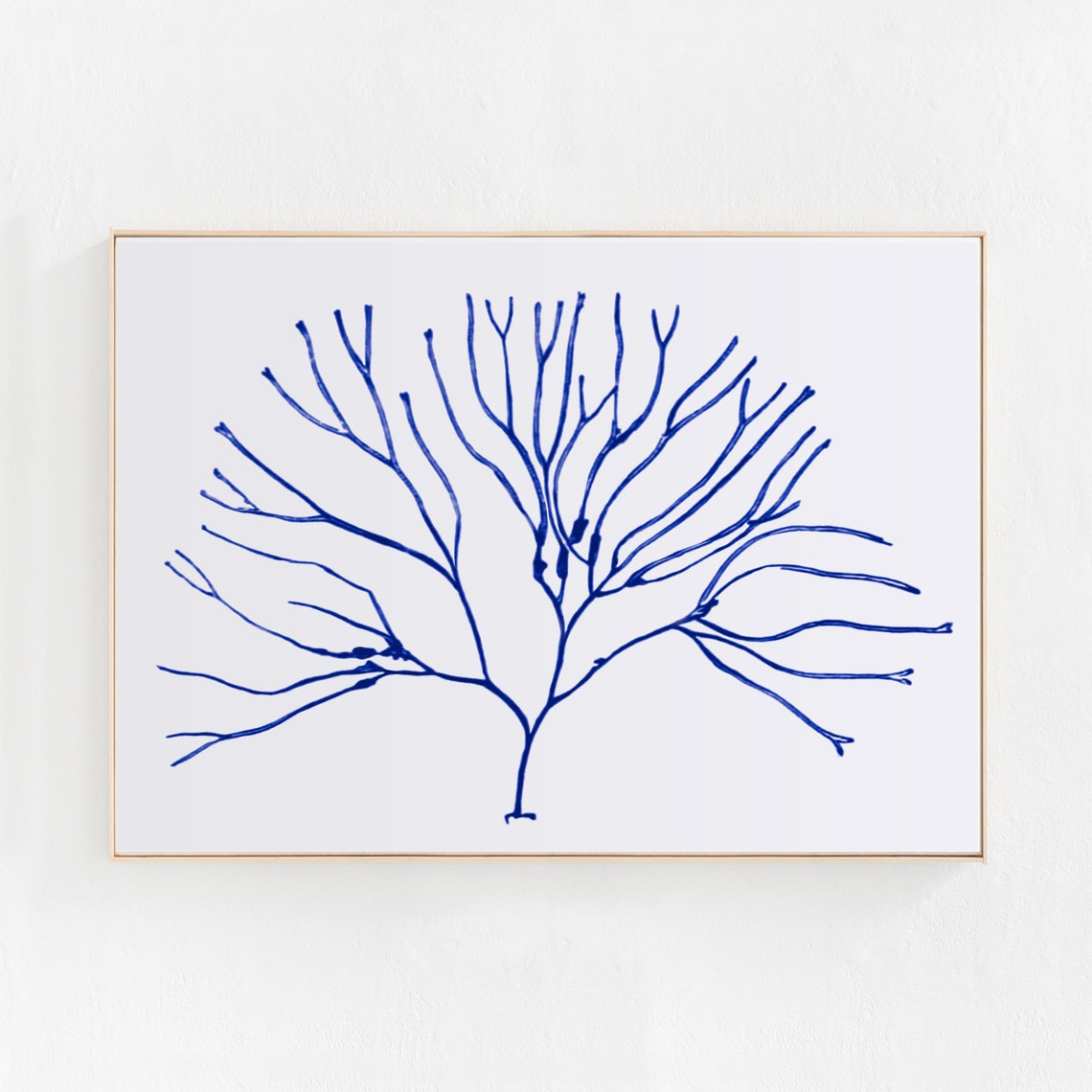 Nautical Art Print, Blue Coastal Decor