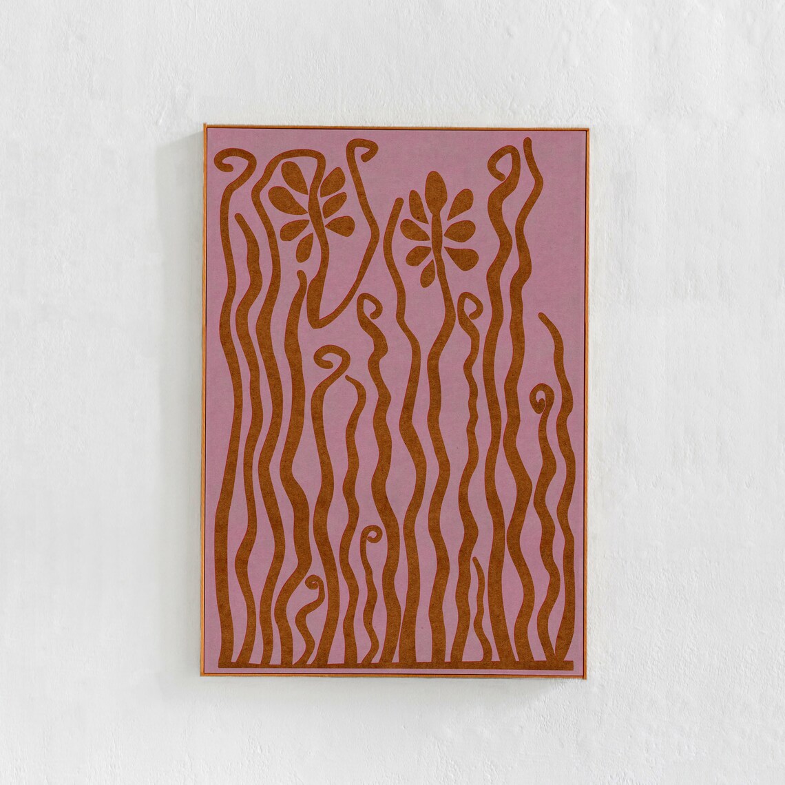 Modern Scandinavian Jungle Poster, Scandi Boho Decor