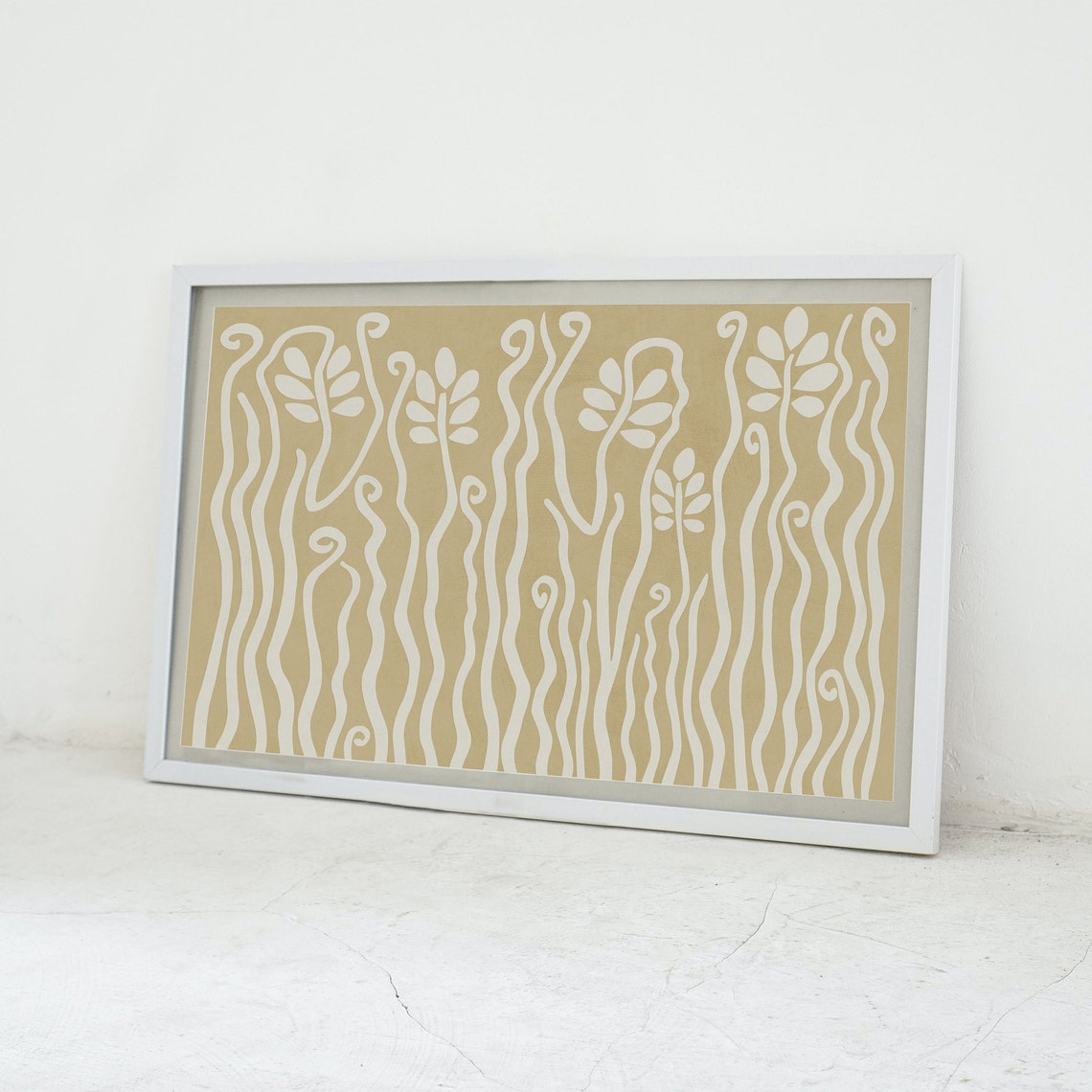 Abstract Jungle Neutral Tones Art Print, Boho Decor - Image 3