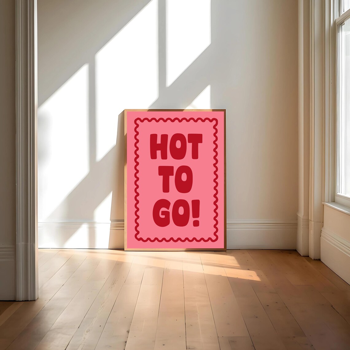 Hot To Go Art Print, Girly Coquette Decor - Image 4