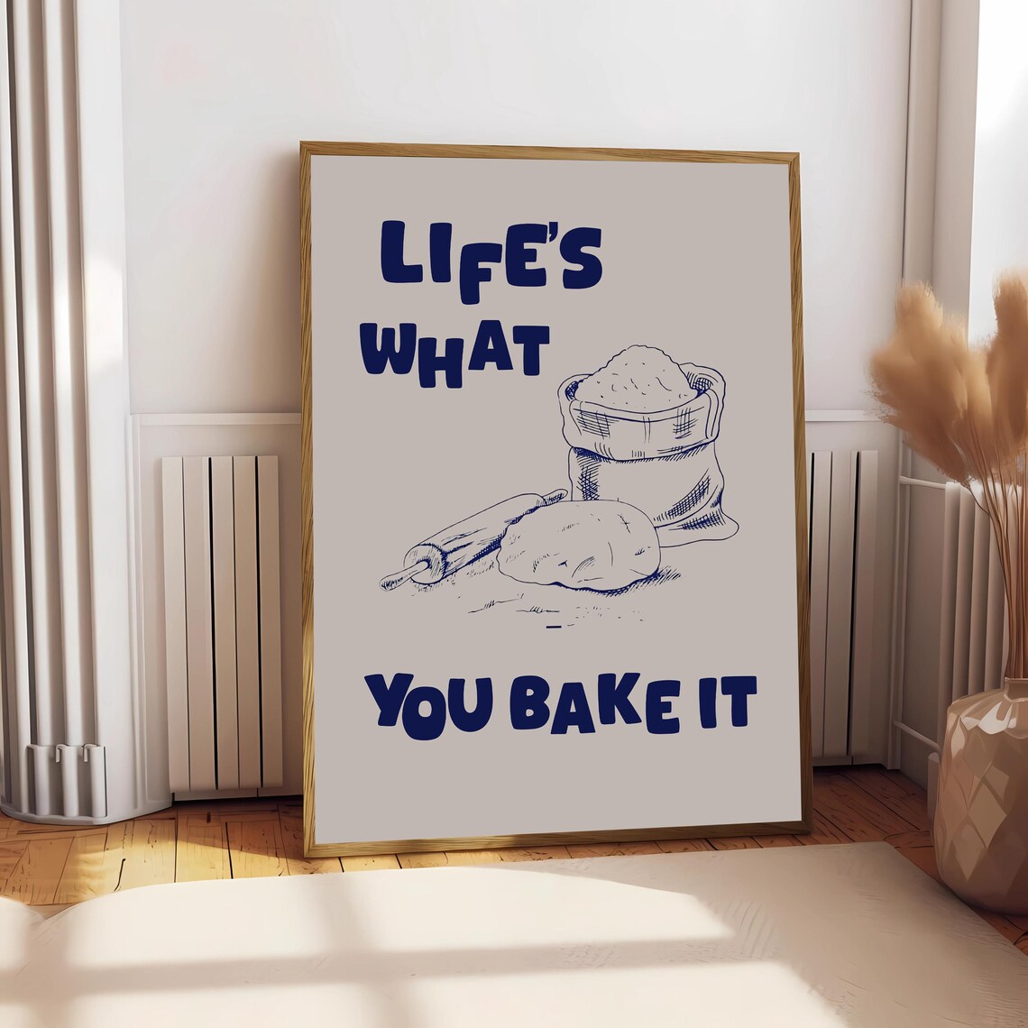 Life's What You Bake It, Funny Baking Kitchen Art Print - Image 2