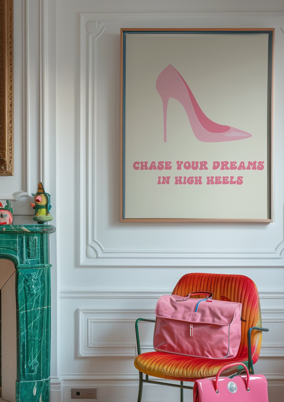 High Heels Vintage Poster, Retro It Girl Decor - Image 3