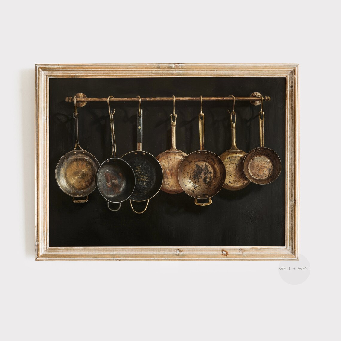 Country Kitchen Print, Vintage Rustic Still Life Art