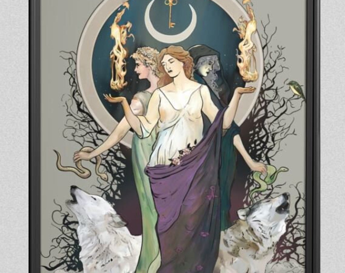 Moon Goddess Hecate Poster Print - Image 2