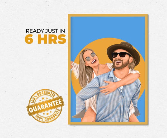 Custom Couple Faceless Portrait Personalized Photo Photo Illustration Personalised Gift For Couple Boyfriend Gift Minimalist Gift
