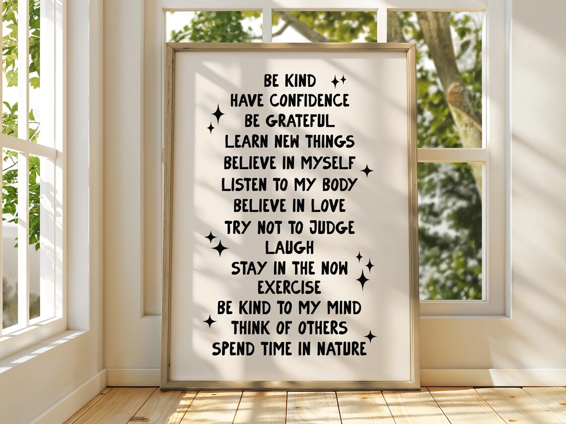 Positivity Typography To-Do List, Affirmation Poster - Image 3
