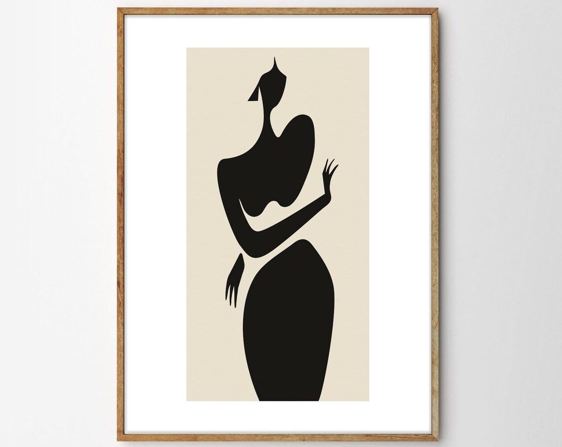 Bastien Bouta Femme Debout Minimalist Art Print - Image 4