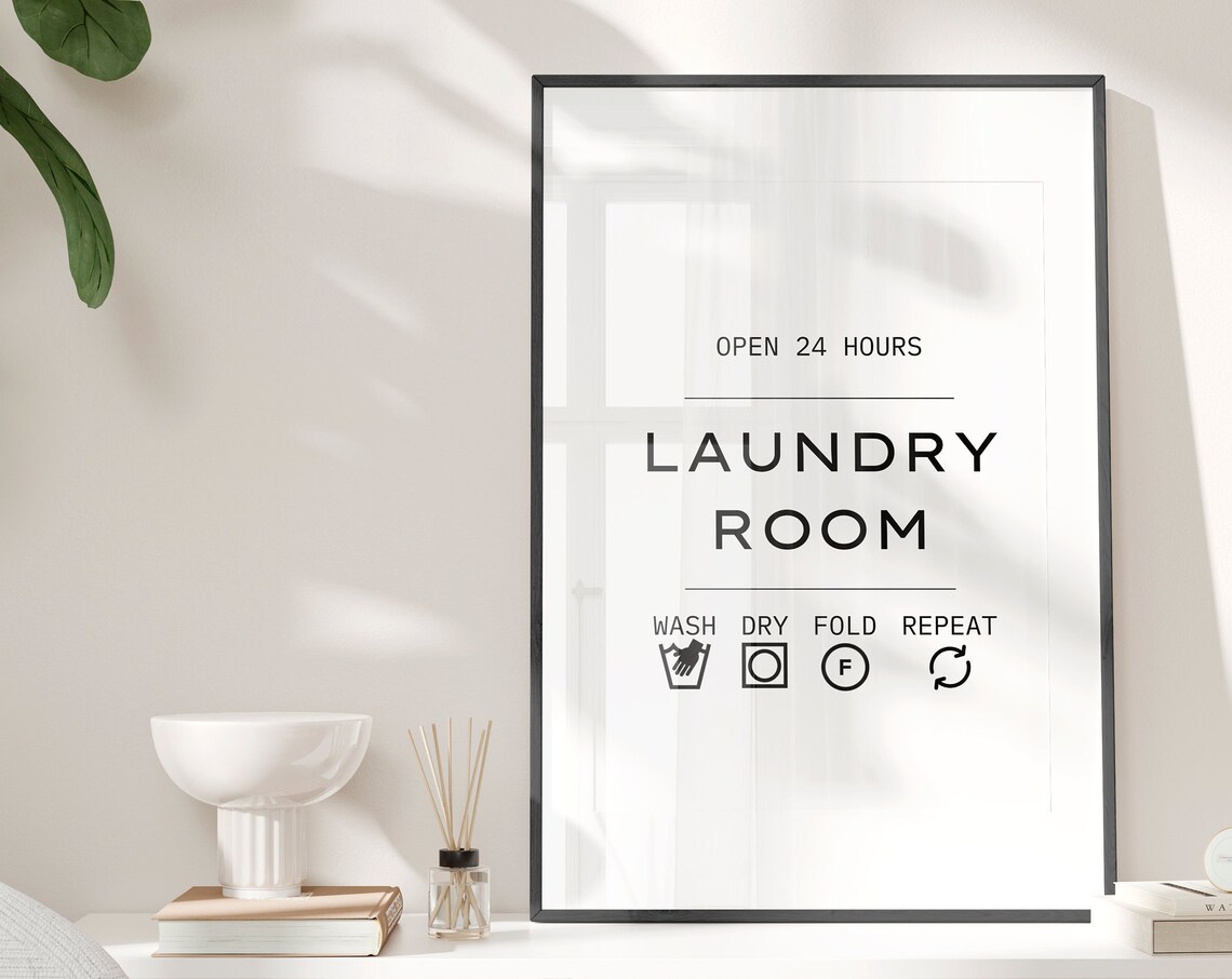 Utility Room Laundry Room Decor Art Print - Image 2