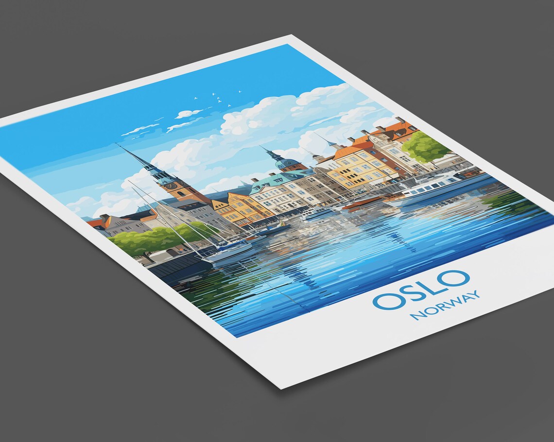 Oslo Travel Poster, Norway Wall Art Print - Image 2