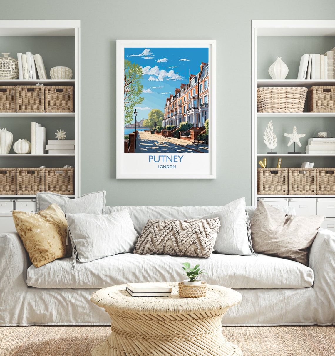 Putney Travel Poster, London Art Print - Image 4