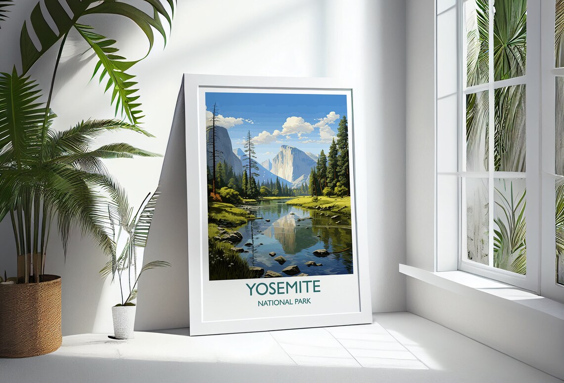 Yosemite National Park Travel Poster, Colorado USA - Image 3