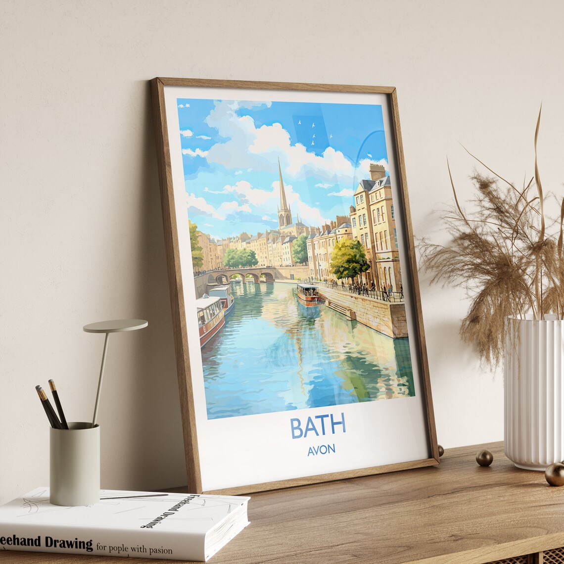 Bath England Travel Poster, Cotswolds Art Print - Image 3
