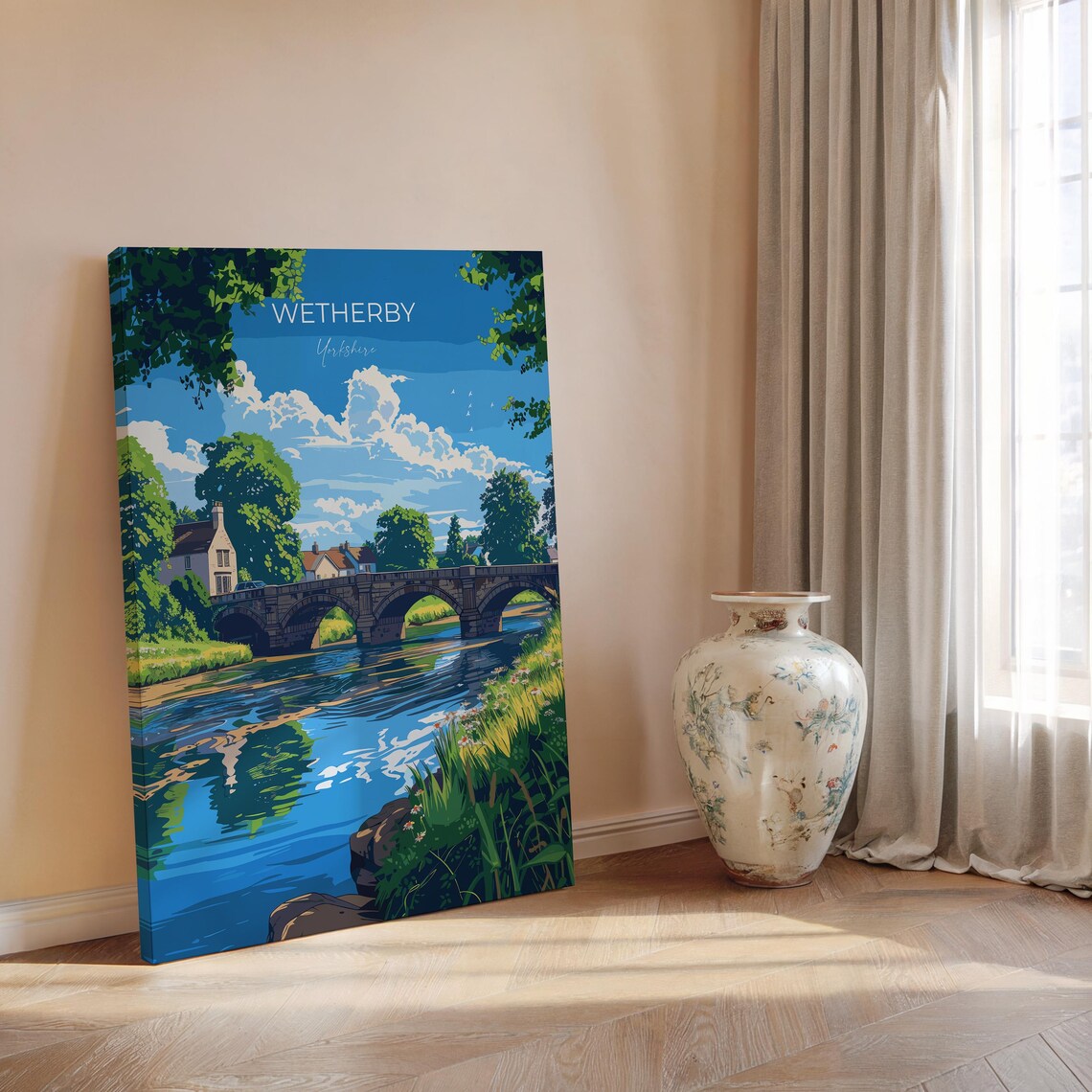 Wetherby, Yorkshire England Travel Poster Art Print - Image 2