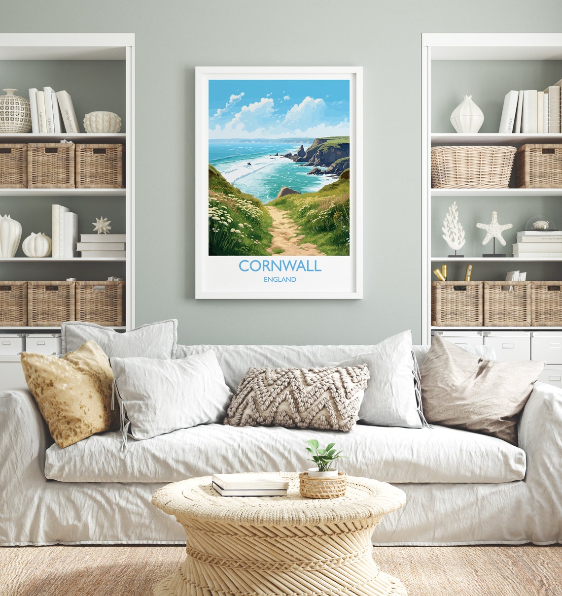Cornwall England Gift Travel Poster - Image 3