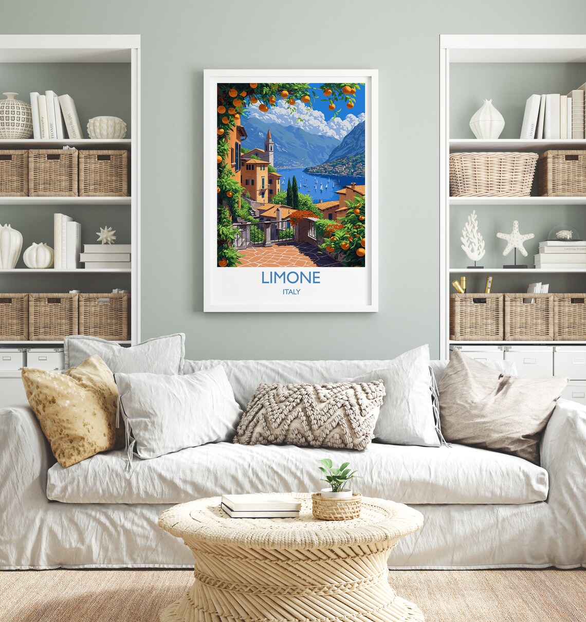Limone Travel Poster, Lake Garda Italy Art Print - Image 4