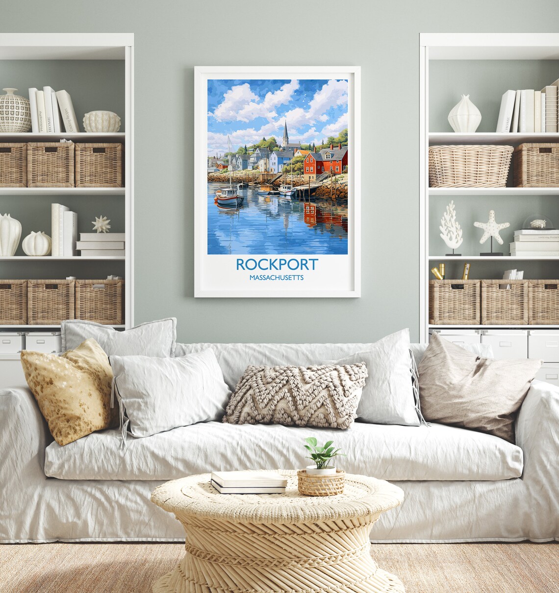 Rockport Massachusetts Travel Poster, Wall Art Print - Image 4