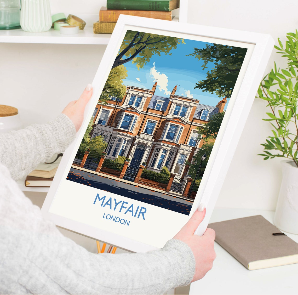 Mayfair Travel Poster Travel Print Of Mayfair London Poster Mayfair Gift Mayfair Art London Art Uk Travel Gift - Image 5
