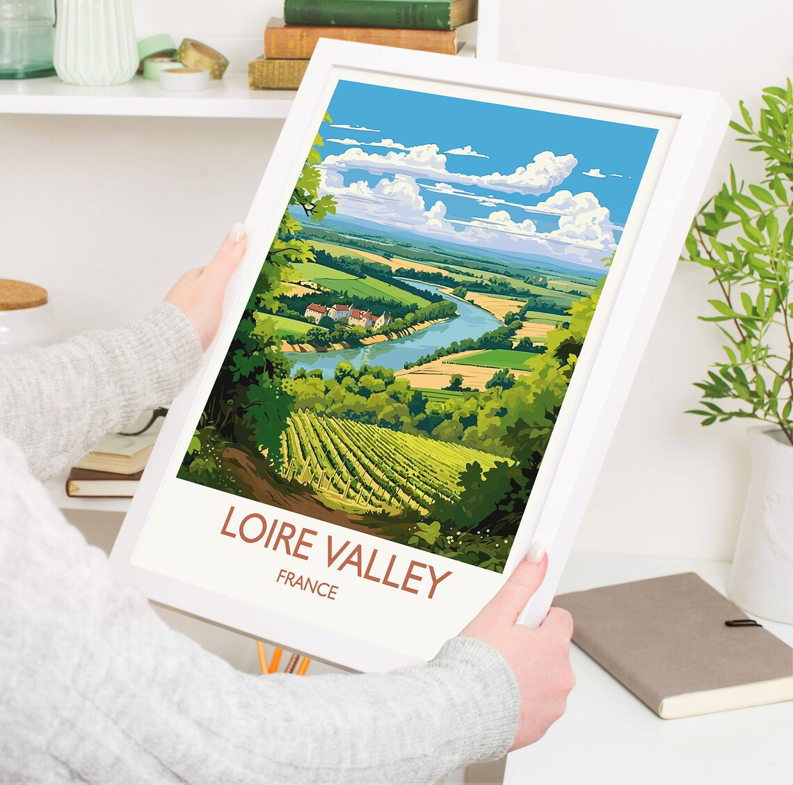 Loire Valley Travel Poster, France Wine Region - Image 5