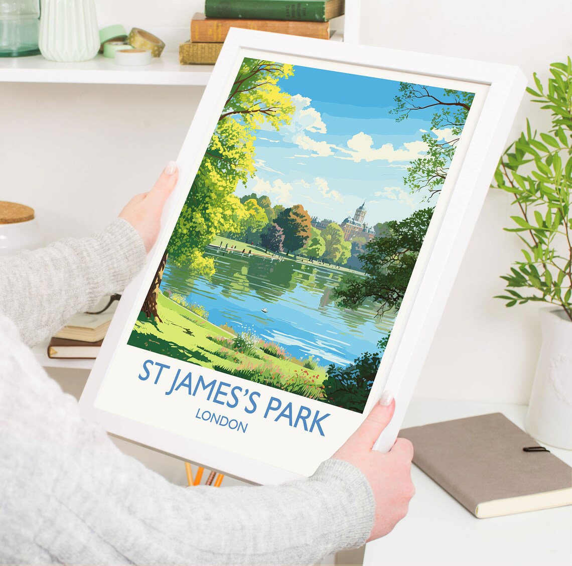 St James's Park London Serene Lakeside Gardens Travel Poster - Image 5