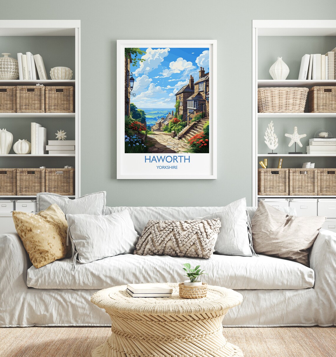 Haworth Travel Poster, Yorkshire Village Art Print - Image 4