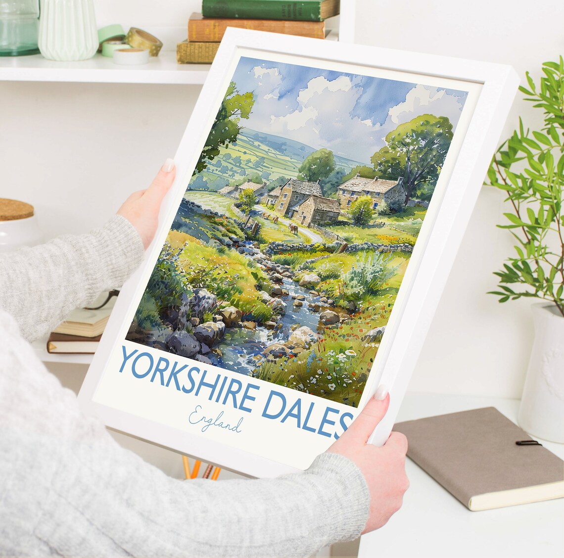 Yorkshire Dales Travel Poster, England Art Print - Image 3