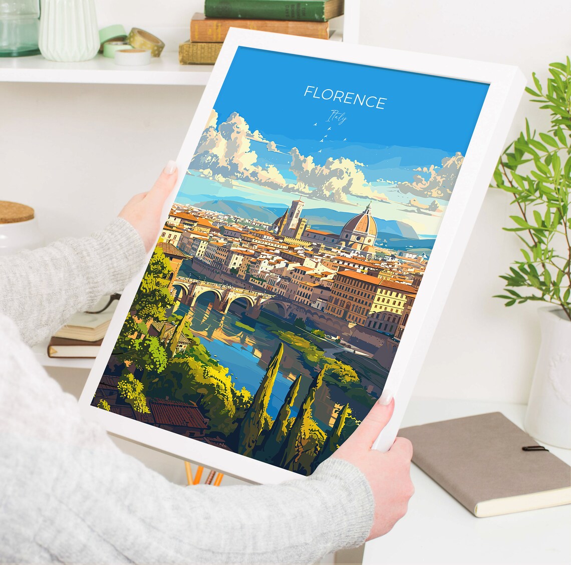 Florence Travel Poster, Italy Travel Art Print - Image 5